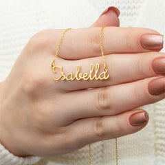 Initial Letter Mama Name Necklace Adjustable Chain Custom Christmas Card