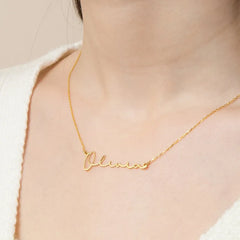 Initial Letter Mama Name Necklace Adjustable Chain Custom Christmas Card