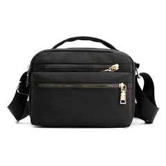 Embroidered Nylon Cross-Body Bag Waterproof Small Square Bag