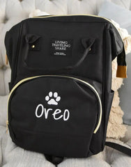 Customized Service Dog Bag with Embroidered Monogram