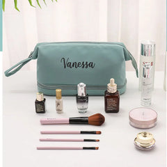 Personalized Nylon Embroidery Double Wash Bag