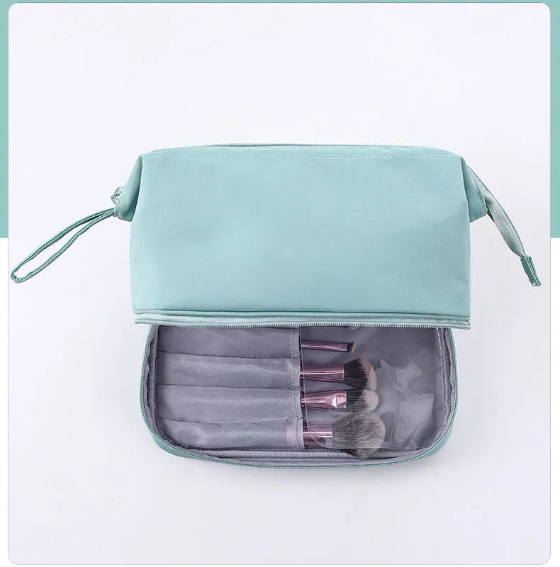 Personalized Nylon Embroidery Double Wash Bag