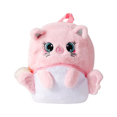 Personalized Winter Unicorn Children's Plush Backpack Embroidered Name