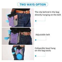 Pet Training Snack Pouch Portable Dog Treat Feed Bait Waist Bag