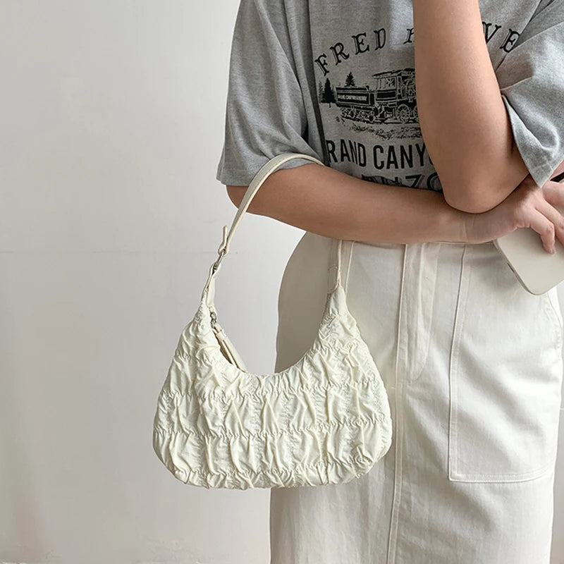 Soft Folds Underarm Bag Casual Ladies Shoulder Bags