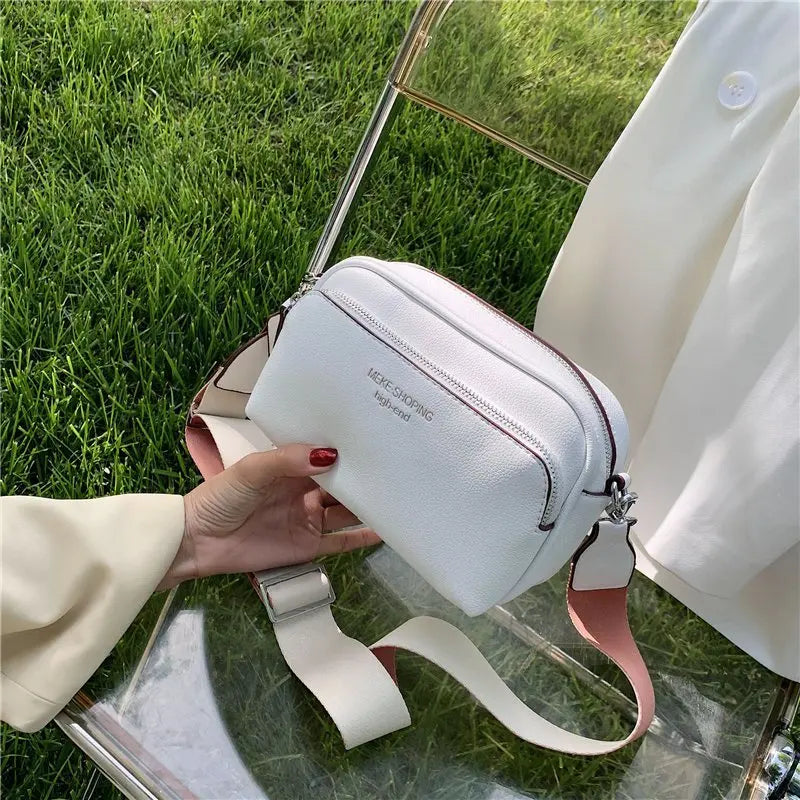 Small Shoulder Bag Women Party Wide Straps Casual Cross Body Bag