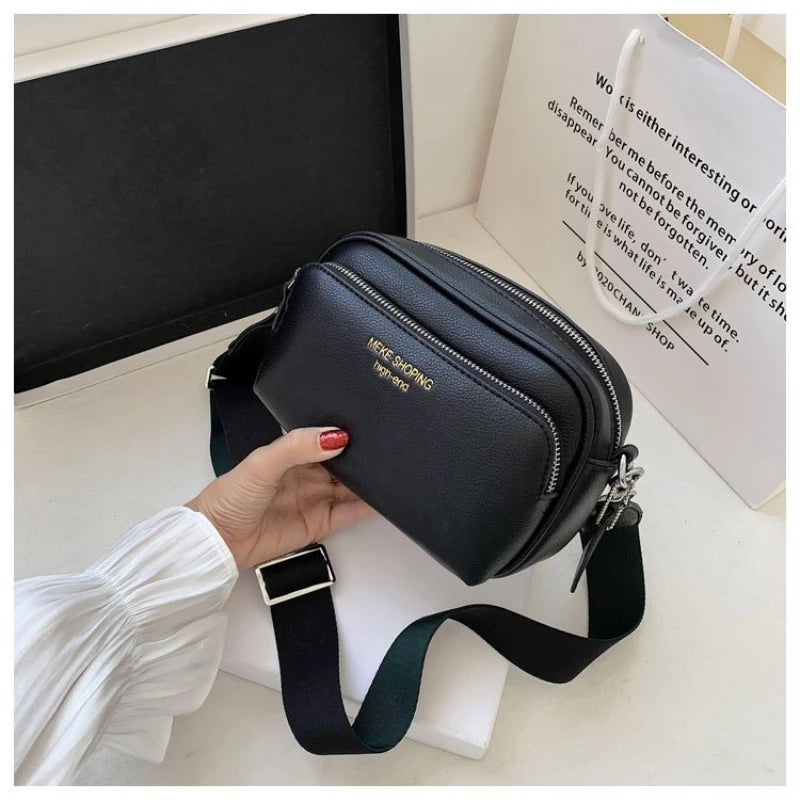 Small Shoulder Bag Women Party Wide Straps Casual Cross Body Bag