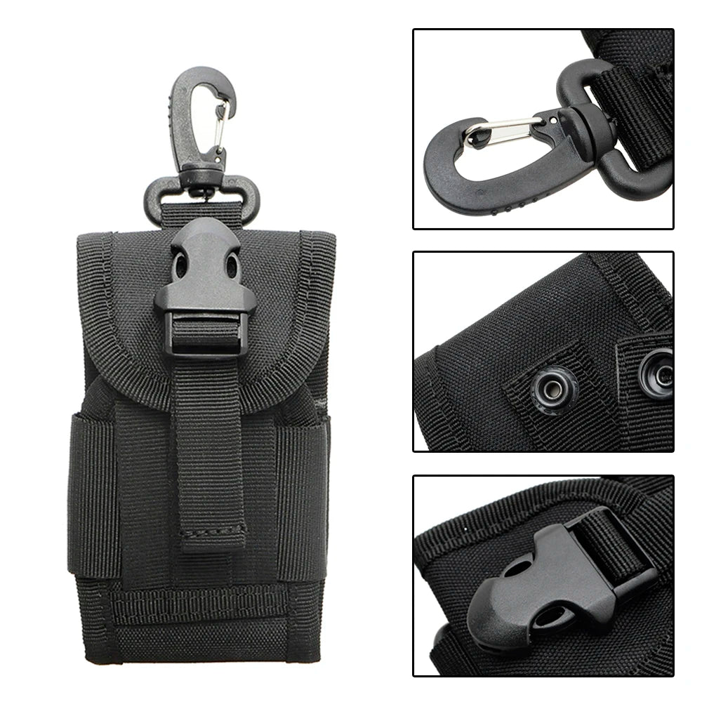 Phone Pouch Tactical Bag Durable Hook Cover Case for Belt Waist Bag