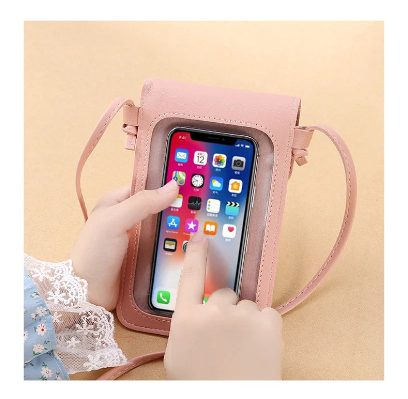Women Phone Purse Touch Screen Mini Shoulder Bag