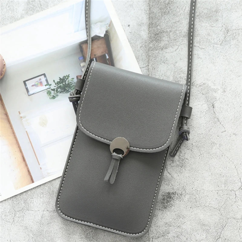 Transparent Touch Screen Phone Wallet Shoulder Bag