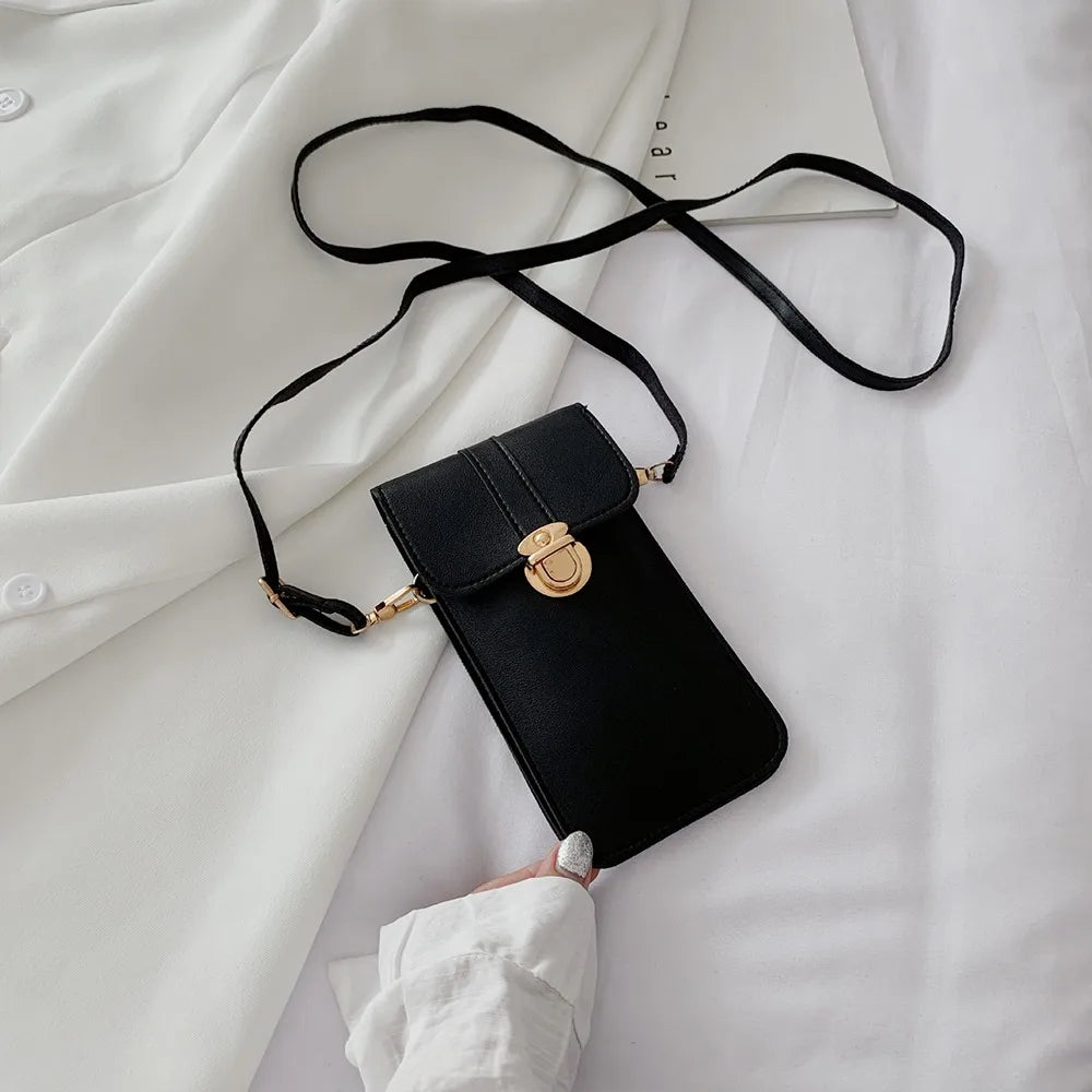 Clear Touch Screen Phone Wallet Mini Shoulder Bag