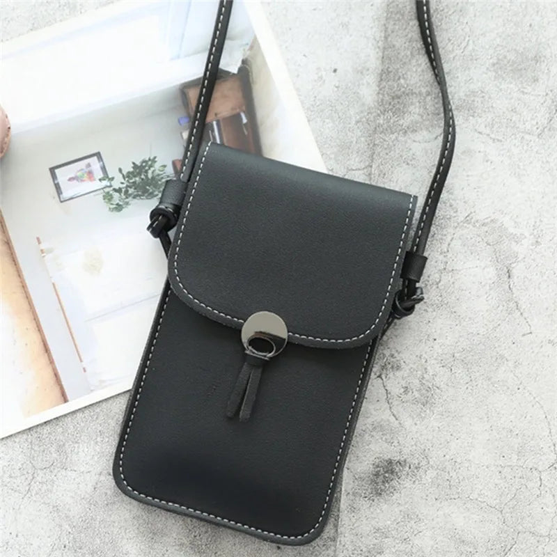 Transparent Touch Screen Phone Wallet Shoulder Bag