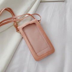 Clear Touch Screen Phone Wallet Mini Shoulder Bag