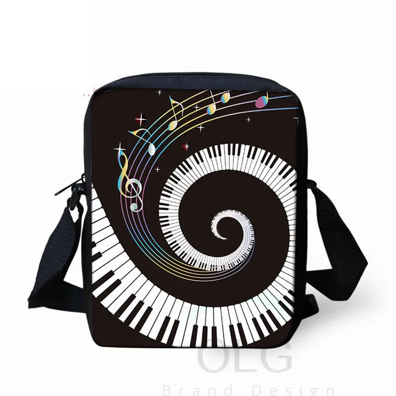 Piano Music Note Women Mini Crossbody Bag Handbags