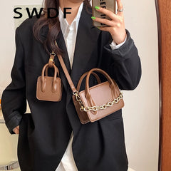 Mini Summer PU Leather Crossbody Bags for Women Shoulder Side Bag