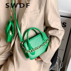 Mini Summer PU Leather Crossbody Bags for Women Shoulder Side Bag