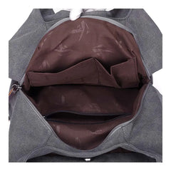 Large Shoulder Canvas Bag Women Handbag Pockets Ladies Hobo Bags