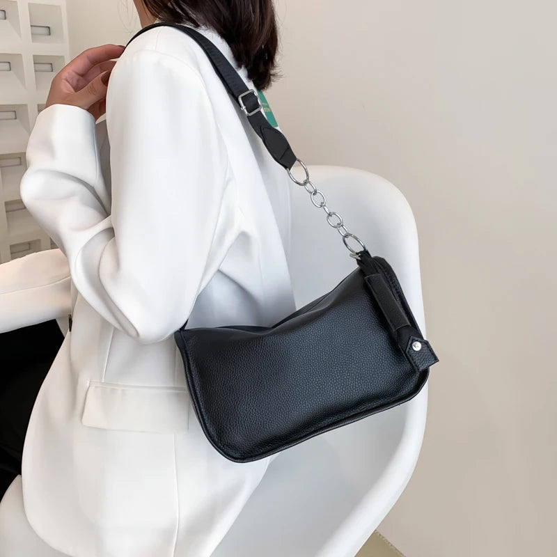 Leather Women's Shoulder Bag Chain Crossbody Handbag