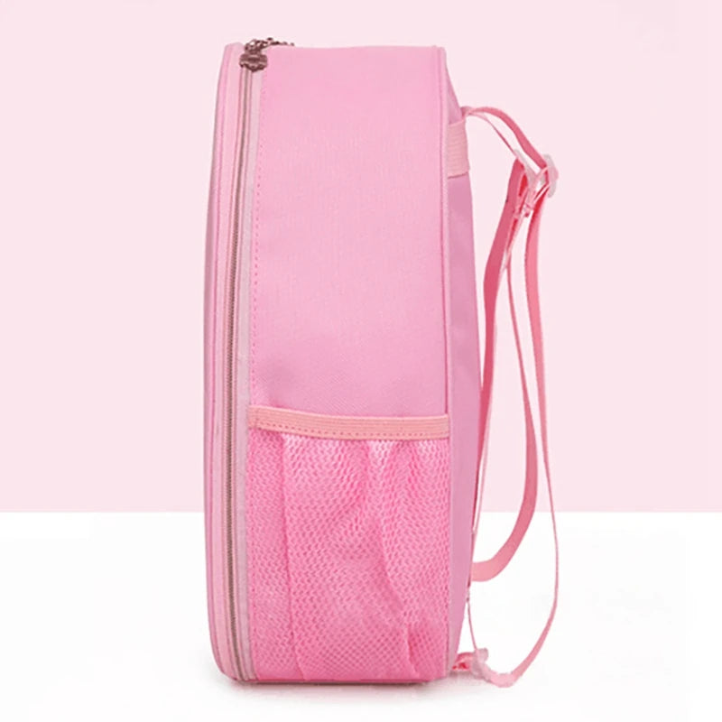Pink Child Ballet Bag Kids Cavans Dance Bags Lovely For Dance Ladies Girls