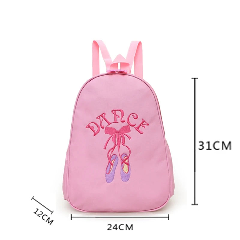Pink Child Ballet Bag Kids Cavans Dance Bags Lovely For Dance Ladies Girls