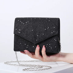 Pink Diamond Crossbody Shoulder Bag for Women Evening Purse