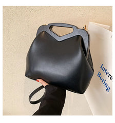 Pink Green Shoulder Bags Handle Women Handbags Retro Leather Bag