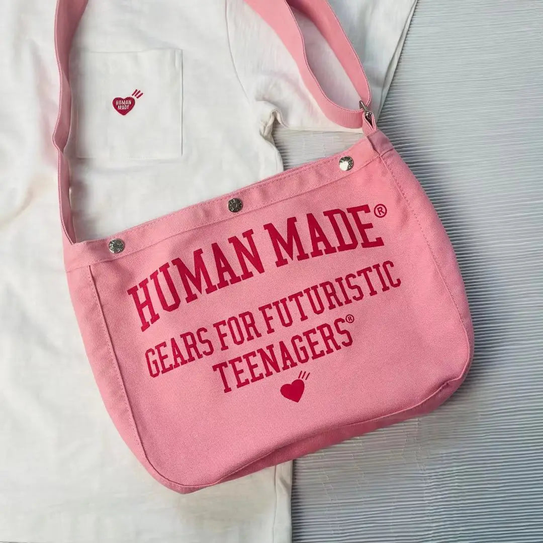 Pink Canvas Waist Packs Men Women Buckle Opening Bag