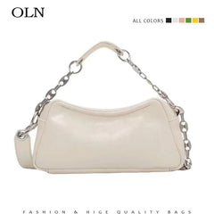 Pink Leather Shoulder Bags For Women Yellow Green Small Purses And Handbags