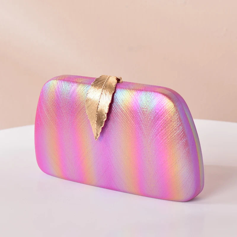 Pink Purse Totebags for Women Leaf Hasp Crossbody Bags Handbags