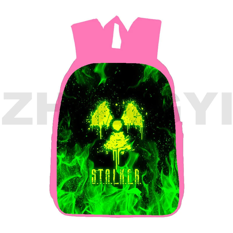 Pink Anime Stalker 2 Backpack 12/16 Inch Schoolbag
