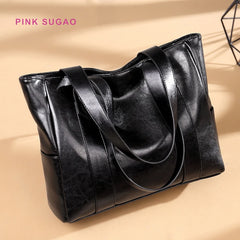 Pink Sugao Women Purse Handbags Shoulder Bag Leather Tote Bag