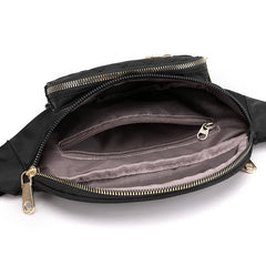 Colorful Plaid Chest Bag Nylon Waist Bag Men Women