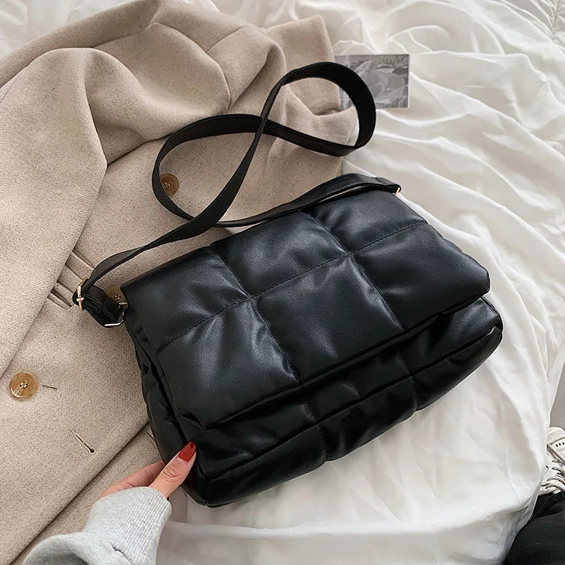 Large Winter Armpit Bag High-quality PU Women's Handbag