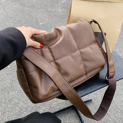 Large Winter Armpit Bag High-quality PU Women's Handbag