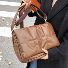 Large Winter Armpit Bag High-quality PU Women's Handbag