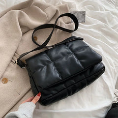 Large Winter Armpit Bag High-quality PU Women's Handbag