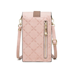 Plaid Print Small Crossbody Bag Mini PU Leather Messenger Bag Girls