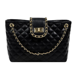 Plaid PU Leather Women Shoulder Bag Crossbody Bags Chain Strap Handbags