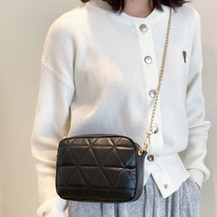Plaid Women Crossbody Bag Casual Chain Female Underarm Bag