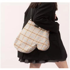 Plaid Women Bag Woolen Gloves Crossbody Shoulder Bag Tote Bags Purse