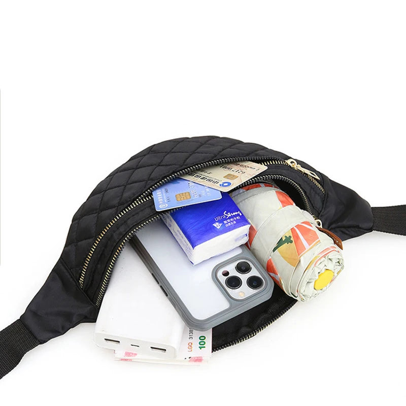 Plaid Women's Waist Bag Belt Bags Crossbody Chest Bag
