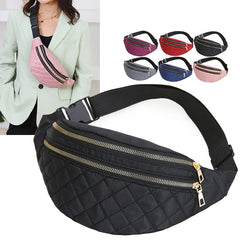 Plaid Women's Waist Bag Belt Bags Crossbody Chest Bag