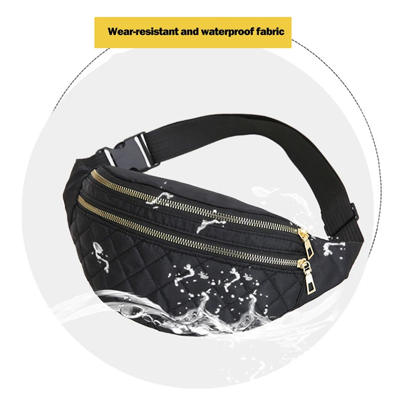 Plaid Women's Waist Bag Belt Bags Crossbody Chest Bag