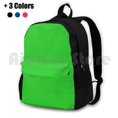 Outdoor Hiking Backpack Waterproof Camping Travel Lime Green