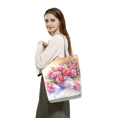 Floral Print Handbags for Women Ladies Big Shopping Bags