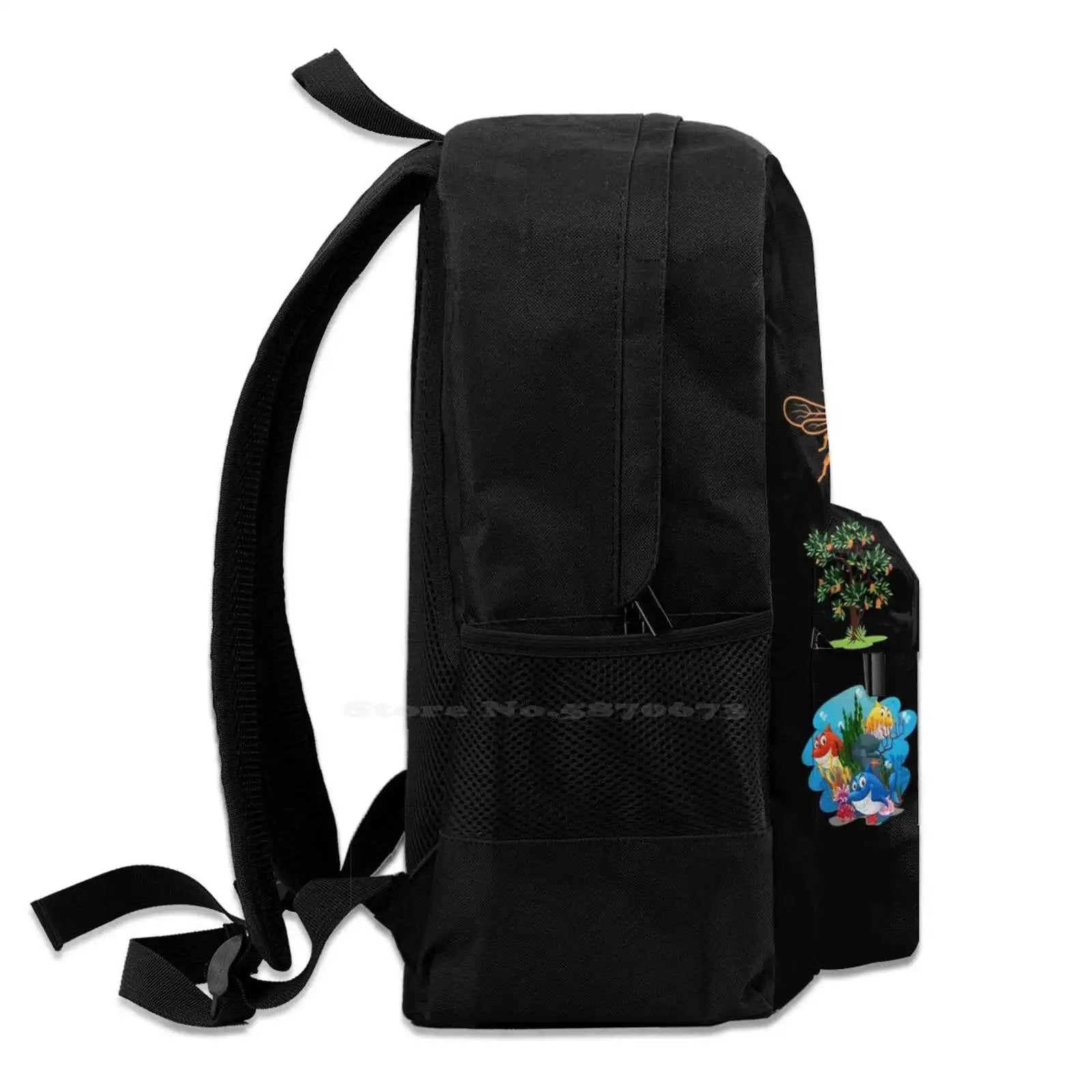 Plant More Trees Clean The Seas Backpack For Student School Laptop Travel Bag
