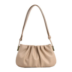 Pleated Women's Shoulder Bag Autumn Office Purse Handbags