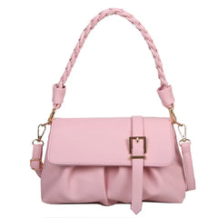 Pleated Small Square Bag Women Handbag Crossbody Shoulder Bag