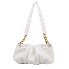 Pleated Shoulder Women's Bag Cloud Female High Handbags For Women Chain Bag