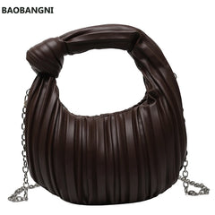 Small Tote Bag Winter PU Leather Women Handbag